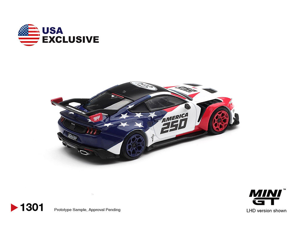 Mini GT 1:64 Ford Mustang GTD America 250 USA Exclusive LHD- Limited Edition 1301