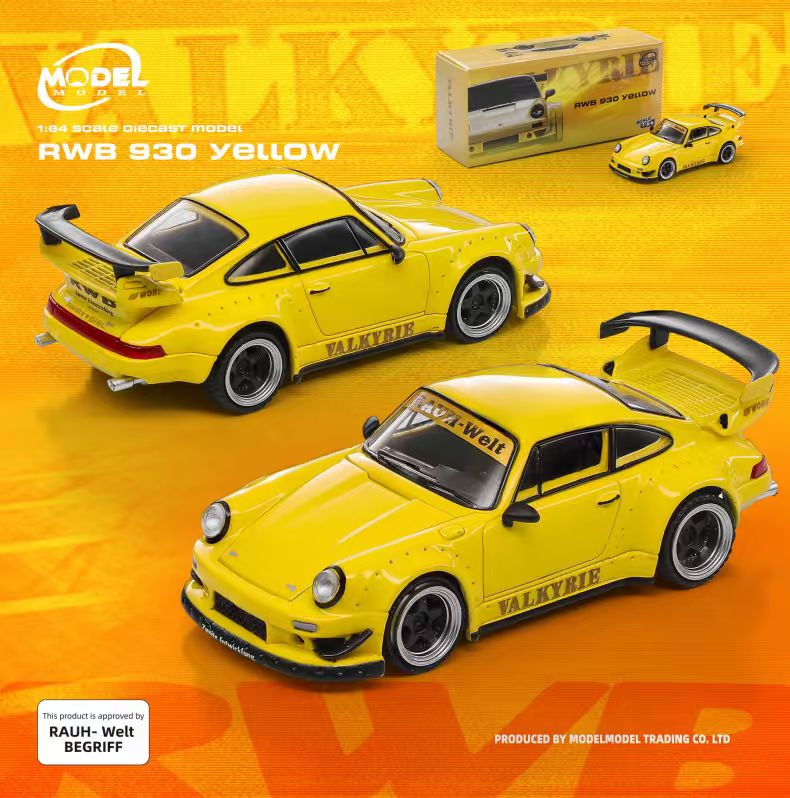MODELMODEL 1/64 RWB 930 Valkyrie Yellow (Paper Box) MM64-RWB930-005