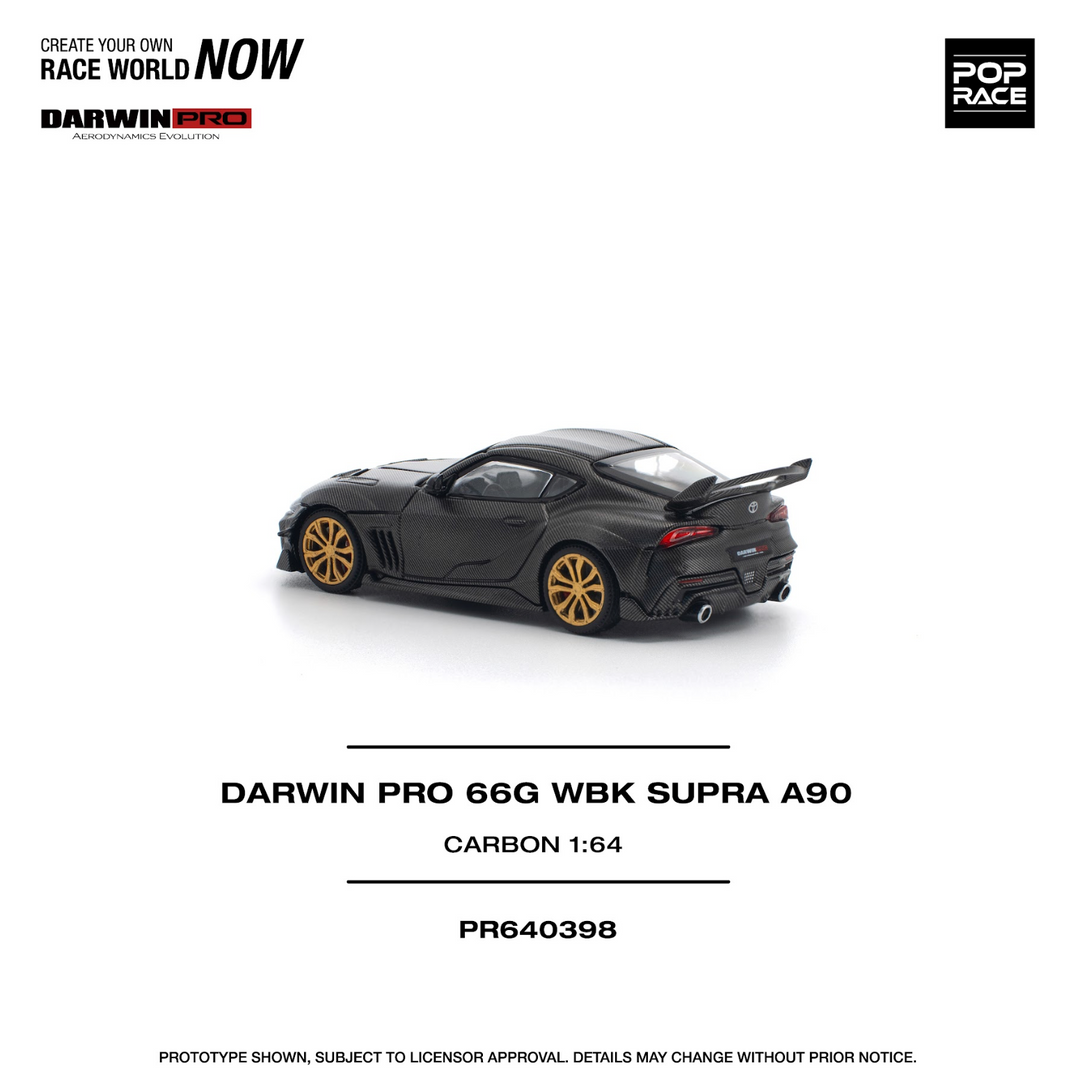 POP RACE 1/64 DARWIN PRO 66G WBK SUPRA A90 CARBON EDITION PR640398