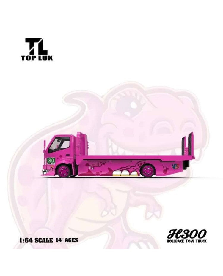 TOP LUX 1:64 H300 Transport Trailer Pink Tyrannosaurus Roxy