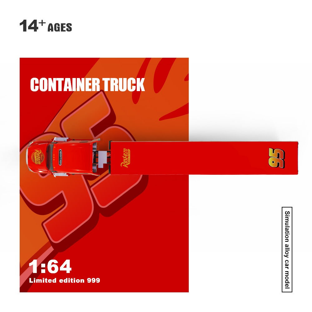 Coolcar 1:64 Freightliner Lightning Mcqueen Livery Semi Truck