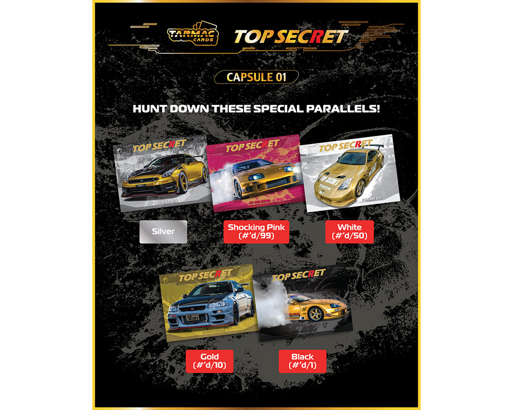 Tarmac Cards Top Secret Capsule Collectible Trading Cards Volume 1 – Limited Edition