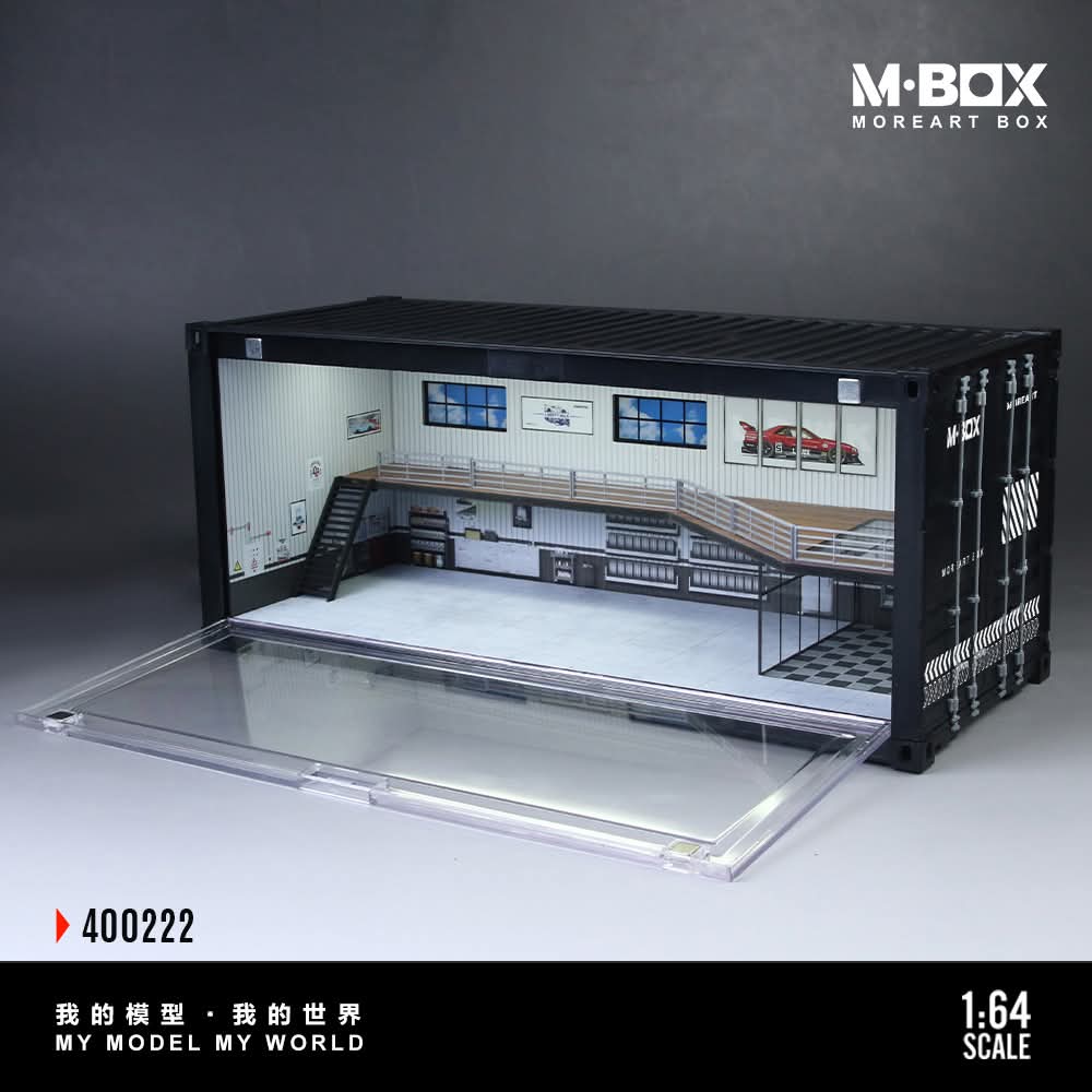 Moreart MBOX Shipping Container Repair Shop Scene Diorama Model K