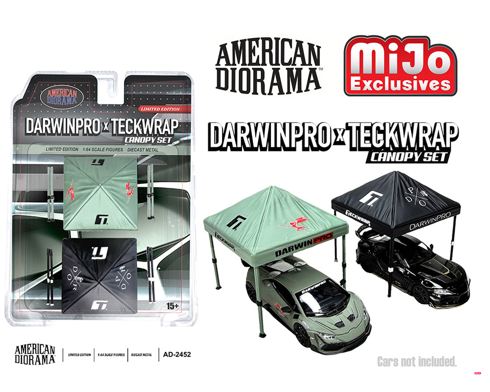 American Diorama 1:64 DarwinPro x Teckwrap Canopy set – MiJo Exclusives – Limited Edition