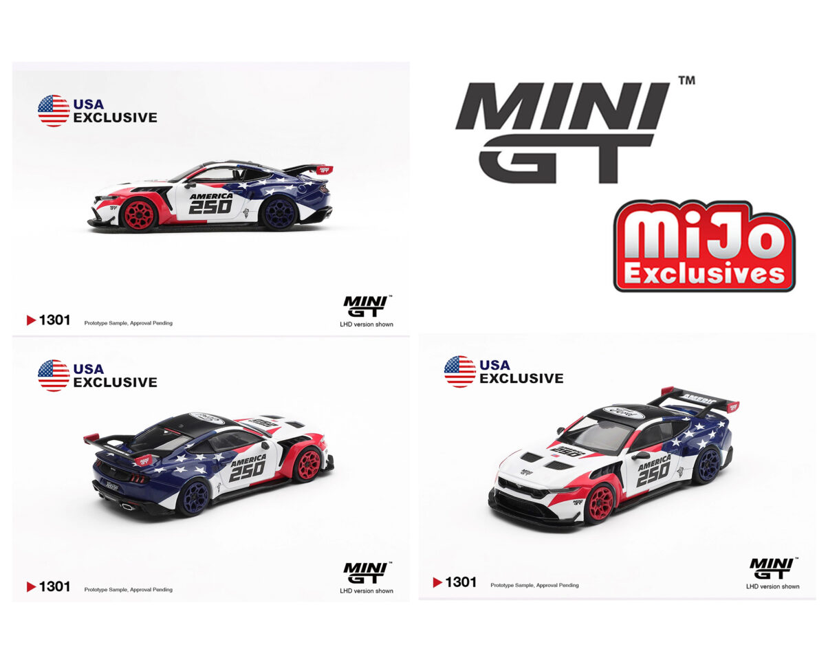 Mini GT 1:64 Ford Mustang GTD America 250 USA Exclusive LHD- Limited Edition 1301