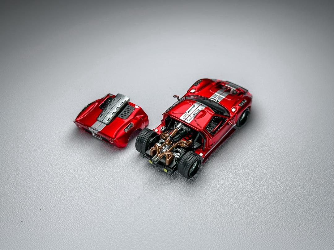 Rhino Model RM 1/64 Ford GT40 Engine Hood Magnetic Cover Diecast model Red