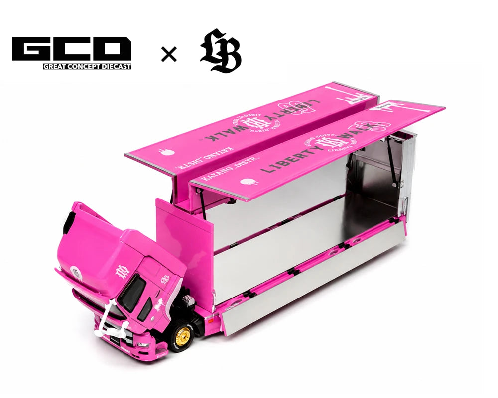 GCD 1/64 HINO 700 LB PINK - KAYANO DIST EDITION KS-093-738