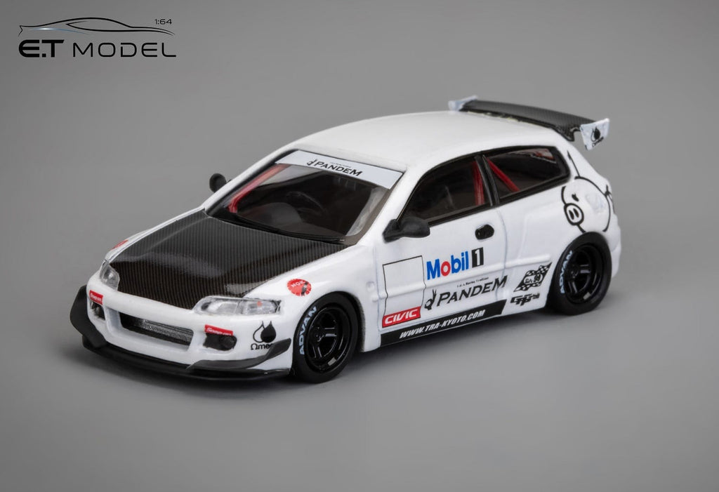 ET Model 1/64 Pandem Civic EG6 Rocket Bunny Wide Body Diecast Model