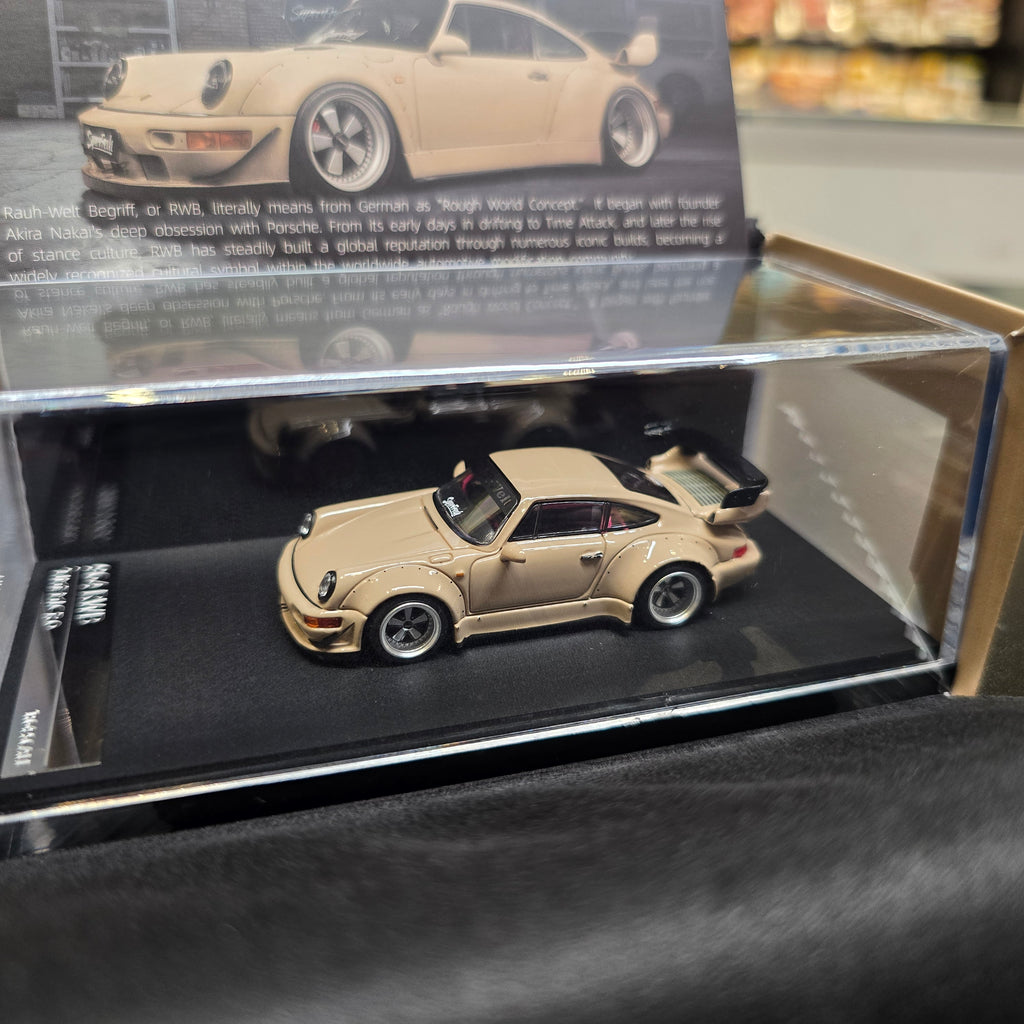 TimeMicro 1:64 RWB 964 Light Brown Alloy Car Model
