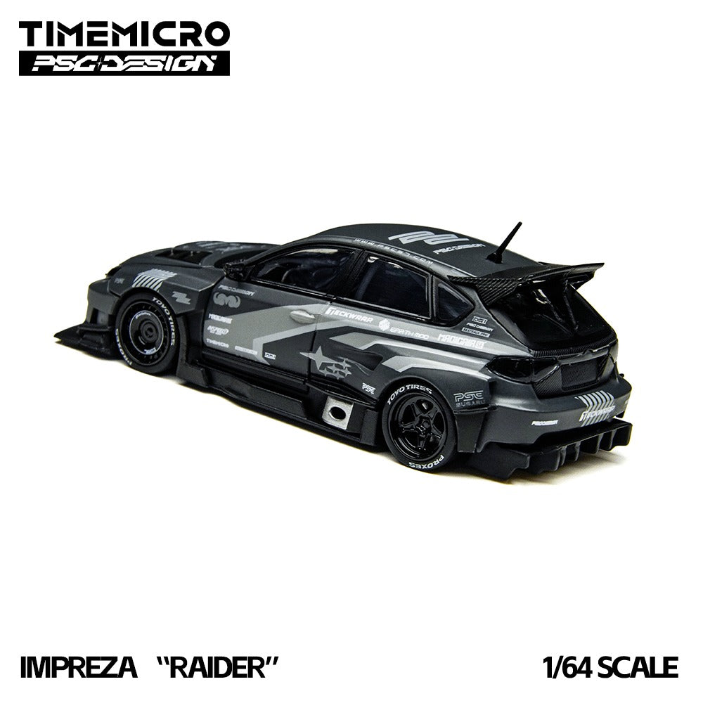 TimeMicro × PSC DESIGN
1:64 Impreza "Raider“ of the gray stripe painted replica car model