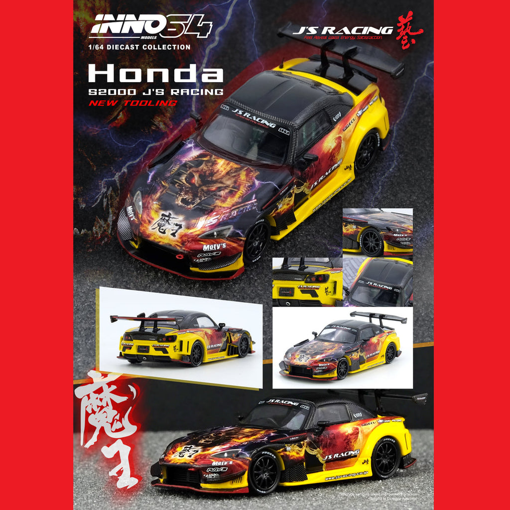 INNO64 1/64 HONDA S2000 J'S RACING (AP1) "MAOU" IN64-S200JS-MAOU