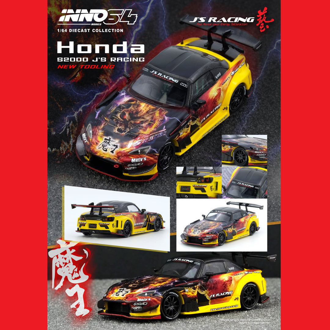 INNO64 1/64 HONDA S2000 J'S RACING (AP1) "MAOU" IN64-S200JS-MAOU