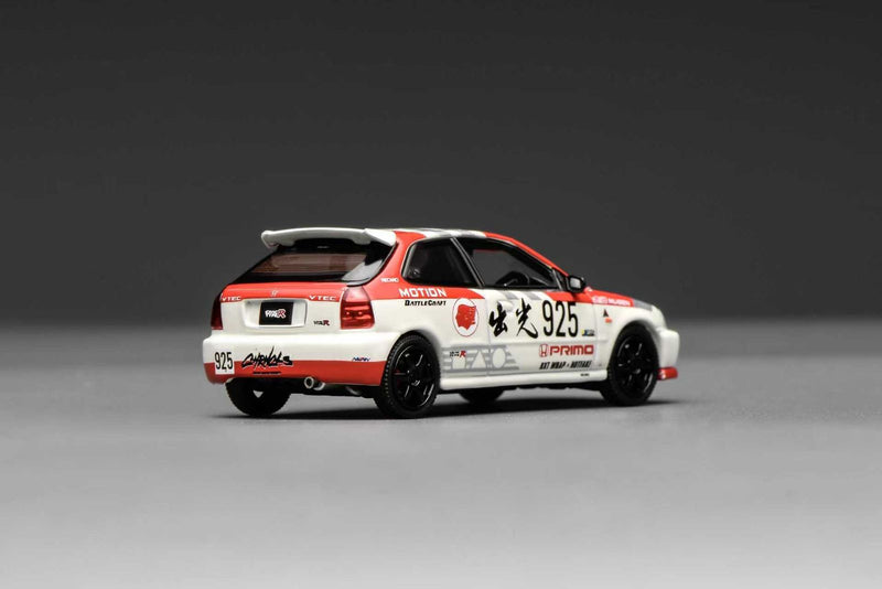 Motorhelix 1/64 Honda Civic TYPE R (EK9) Idemitsu Motion Red M65040