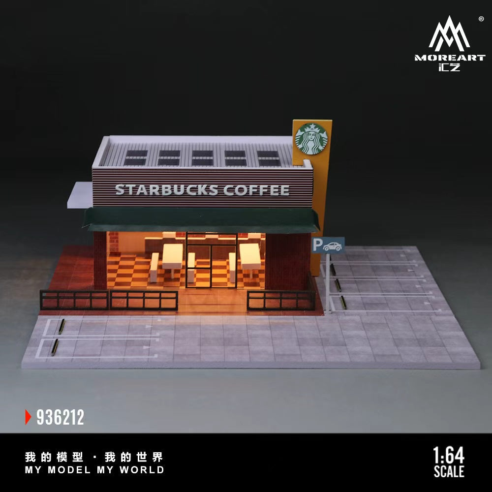 MoreArt 1:64 STARBUCKS STORE MINIATURE SCENE MO936212