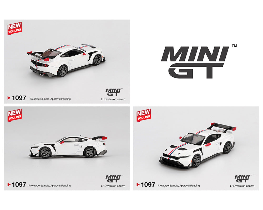 Mini GT 1:64 Ford Mustang GTD Spirit of America – White # 1097