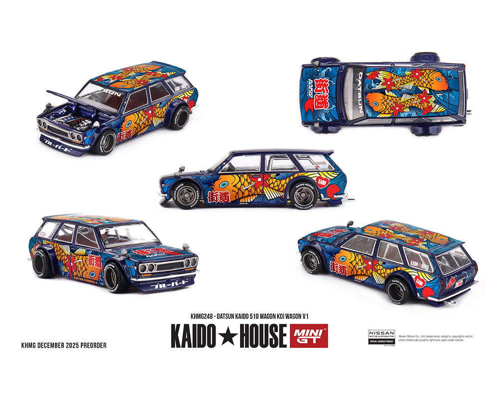 Kaido House Datsun KAIDO 510 Wagon Koi Wagon V1- Blue #248