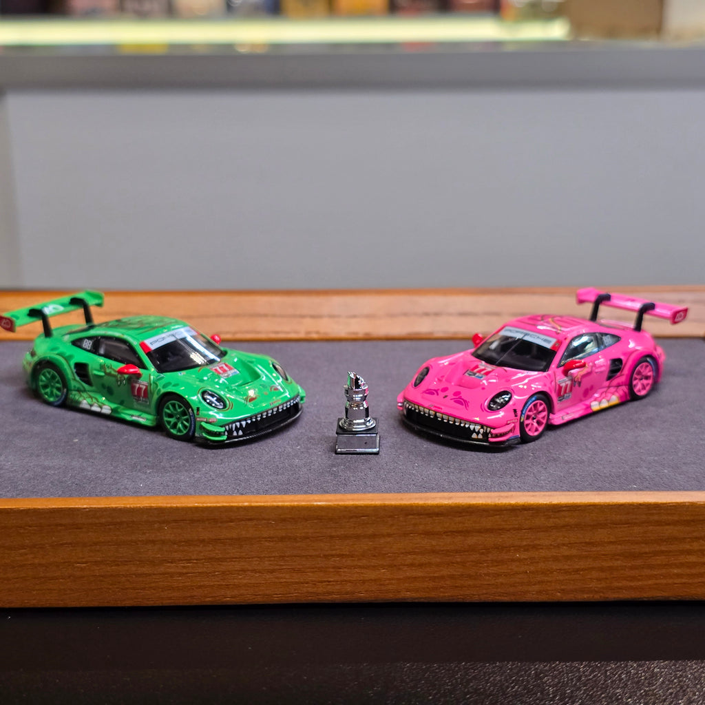 Mini GT Hobby Expo China 2026, AO Racing Rexy Roxy GTD Pro Champion Set with Plush