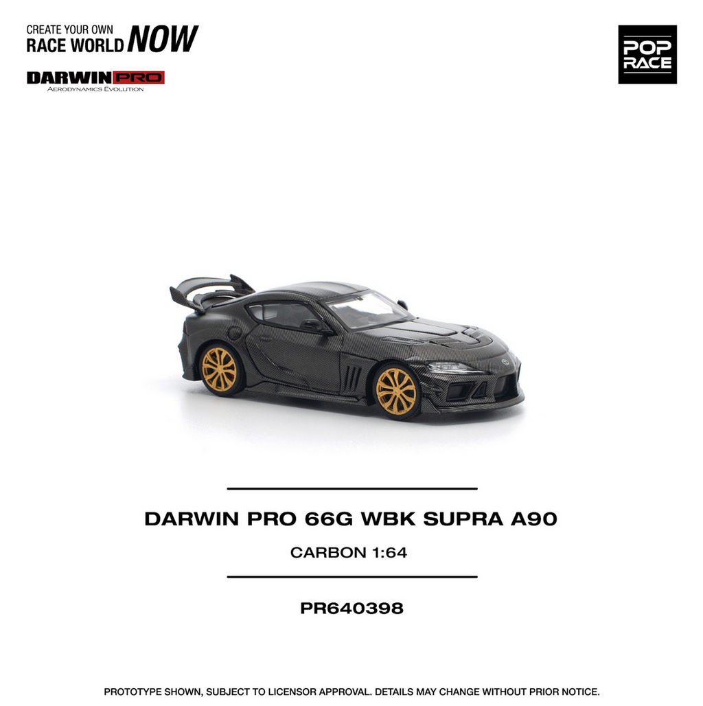 POP RACE 1/64 DARWIN PRO 66G WBK SUPRA A90 CARBON EDITION PR640398