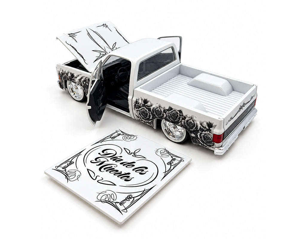 M2 Machines 1:24 1978 Chevrolet C10 Squarebody Custom “Dia De Los Muertos” Limited Edition 2,500 Pcs