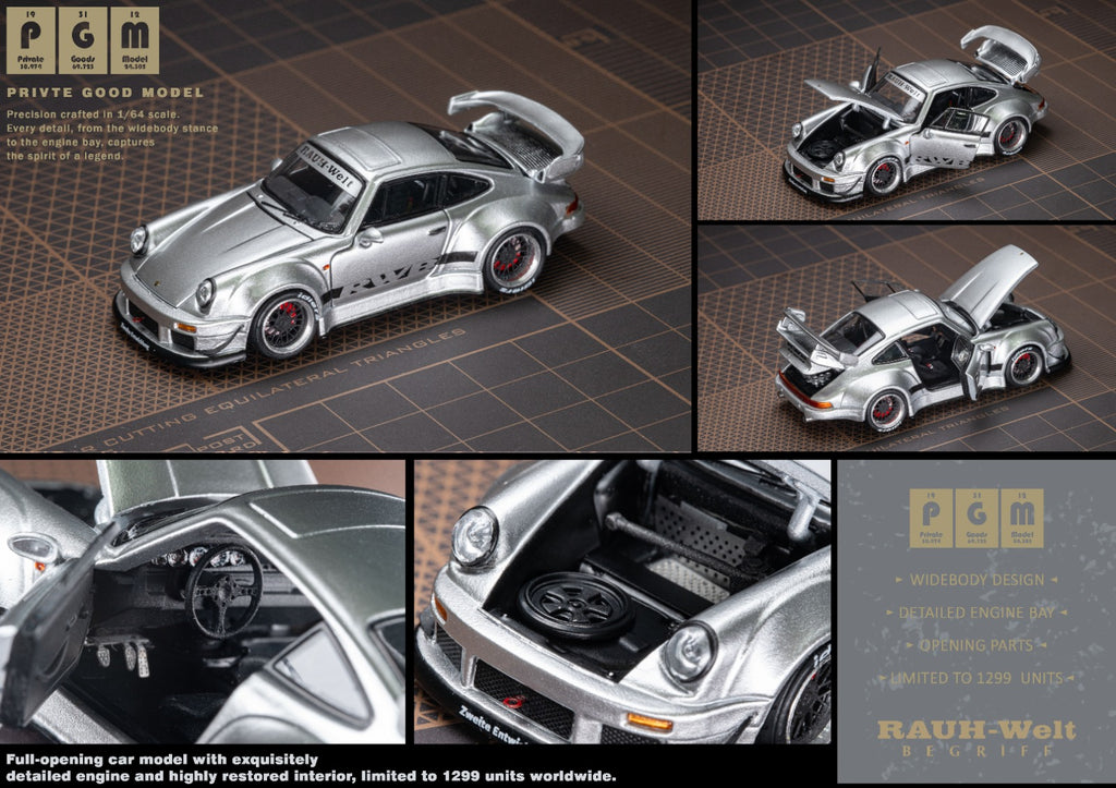 PGM 1:64 RWB 930 Silver Deluxe Edition, 2026 Chengdu Show Exclusive