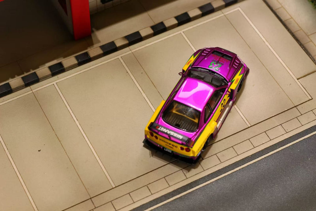 Street Weapon 1:64 LBWK ER34 Diecast Model - Chromed Purple Special Edition