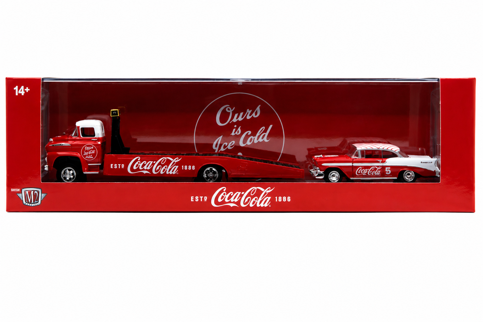 M2 Machines 1958 Chevrolet Spartan LCF & 1956 Chevrolet Bel Air Coca-Cola S03
