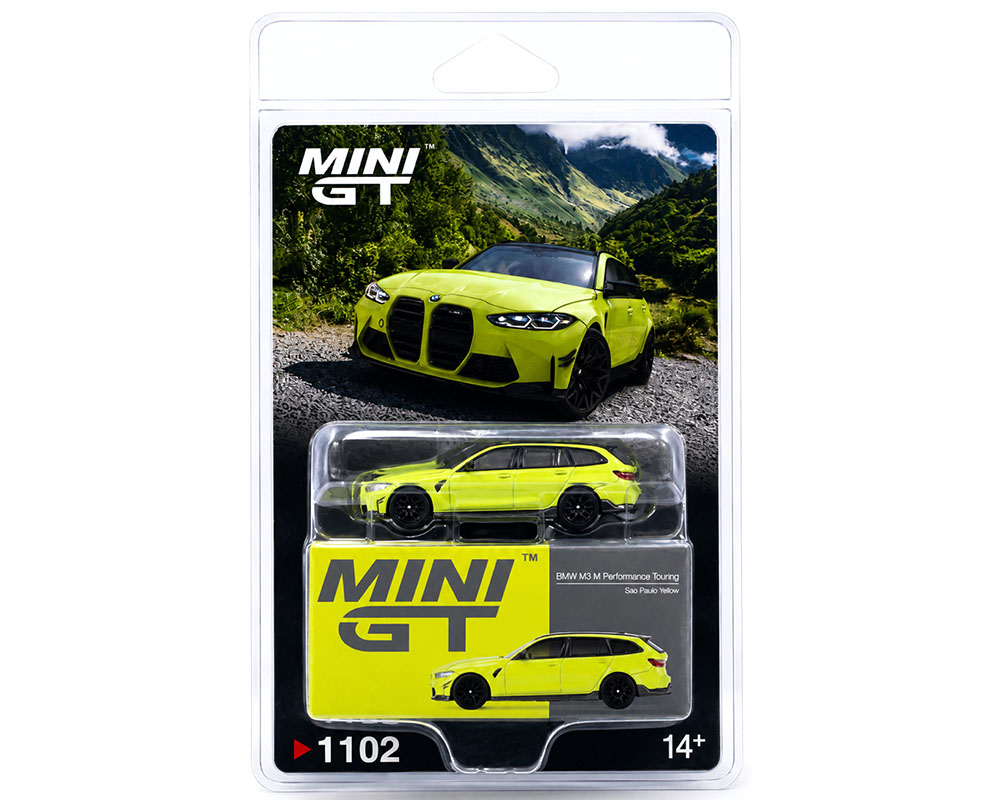 Mini GT 1:64 BMW M3 M Performance Touring – Sao Paulo Yellow #1102