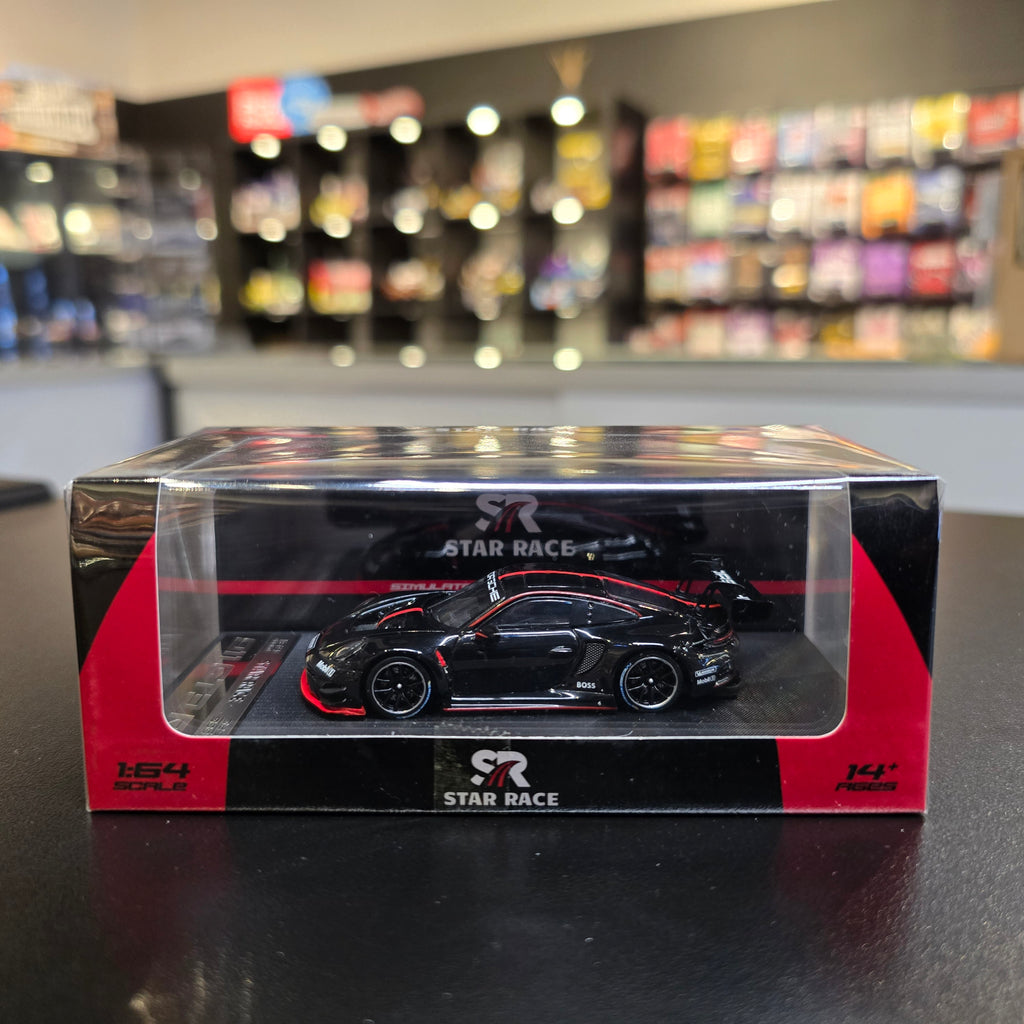 Star Race Porsche 911 GT3 R Black Red Stripe