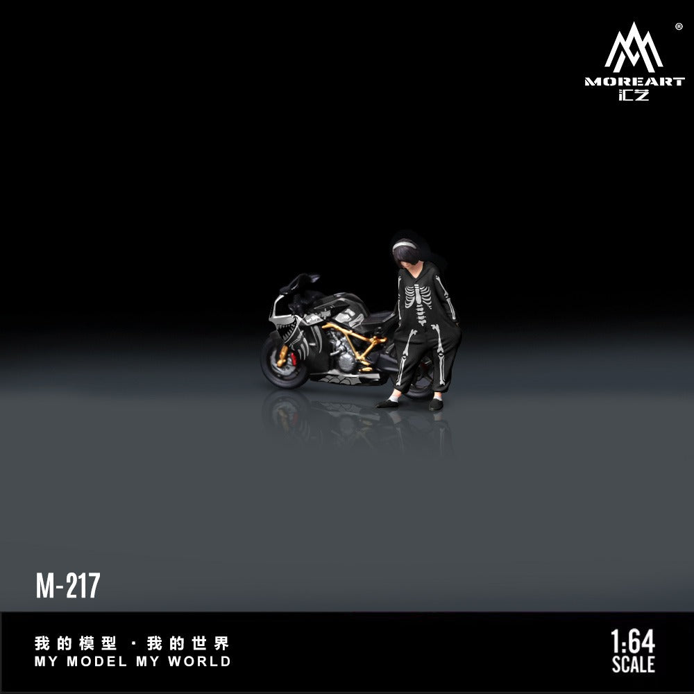MoreArt 1:64 KTM1190 "Bone Dragon" Motorcycle Action Figure Resin Model