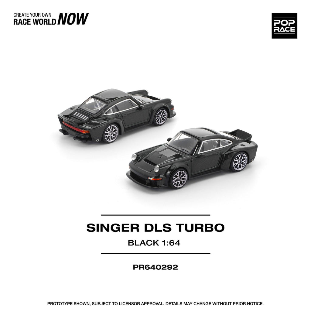 POP RACE 1/64 SINGER DLS TURBO (ROAD) BLACK PR640292