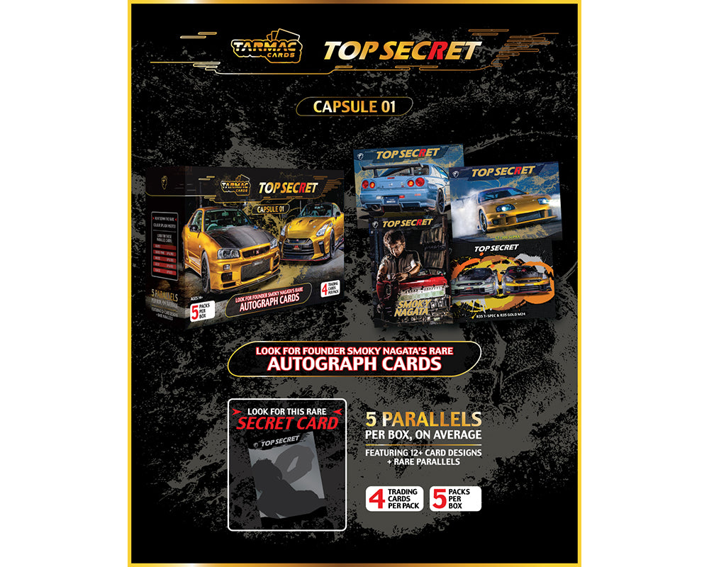 Tarmac Cards Top Secret Capsule Collectible Trading Cards Volume 1 – Limited Edition