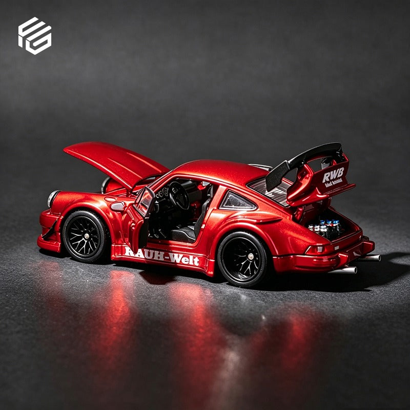 FG 1:64 RWB 930 Transparent Red Full Opening Parts