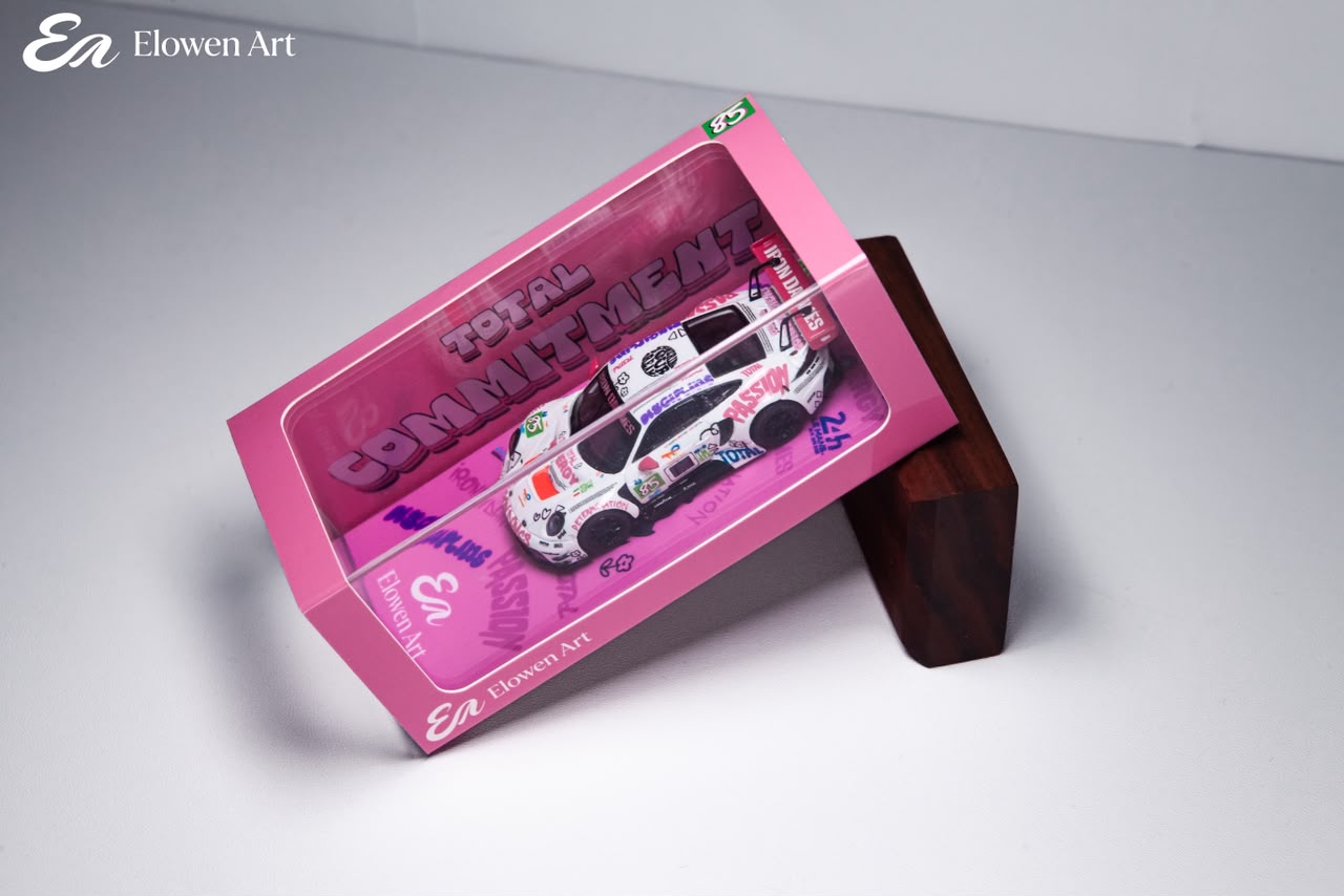 Elowen Art 1:64 Porsche 911 GT3 Diecast Model Iron Dames #85