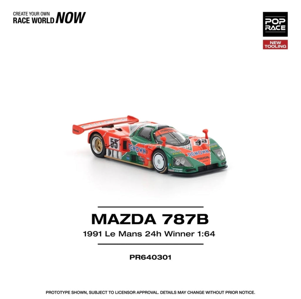 Pop Race - Mazda 787B 1991 Le Mans 24H Winner - Scale 1/64 PR64-301