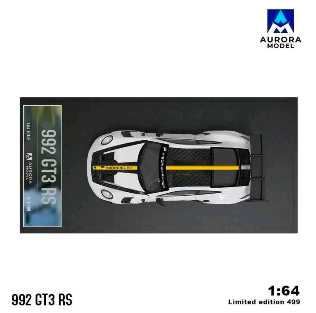 Aurora Model 1:64 992 GT3 RS White Gold