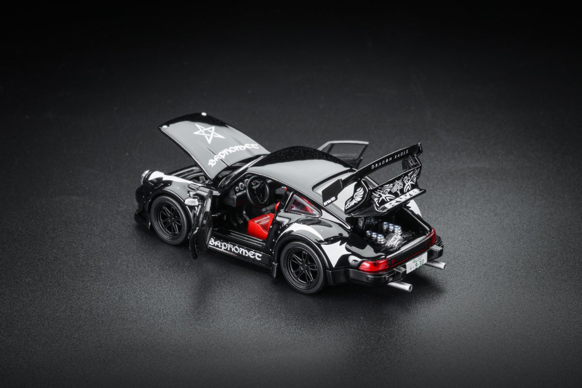 FG 1/64 Porsche RWB 930 Alloy Model Black Devil