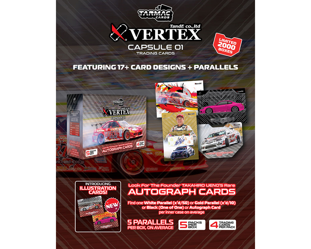 Tarmac Cards Vertex Capsule Collection Collectible Trading Cards Vol. 01 – Limited Edition Box