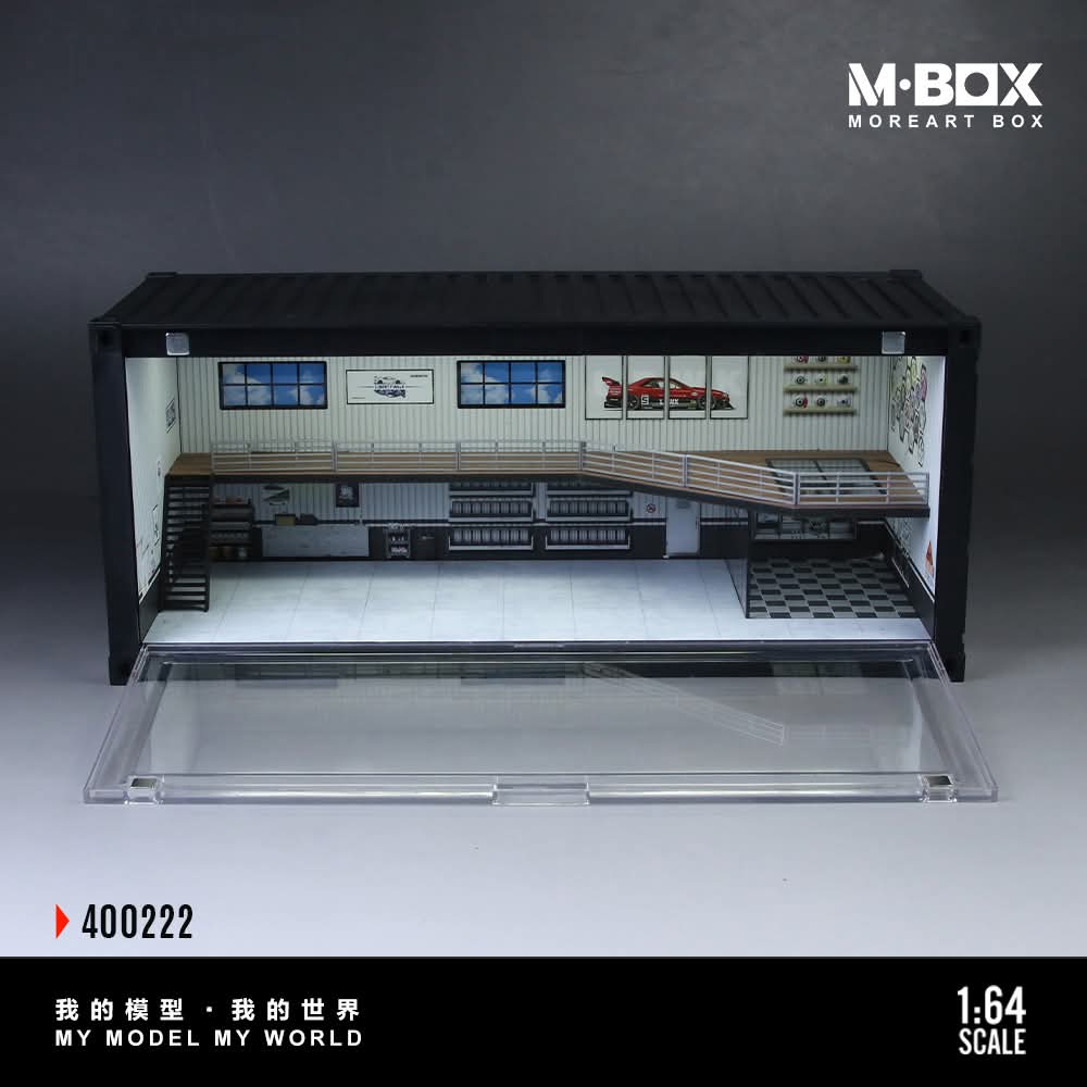 Moreart MBOX Shipping Container Repair Shop Scene Diorama Model K
