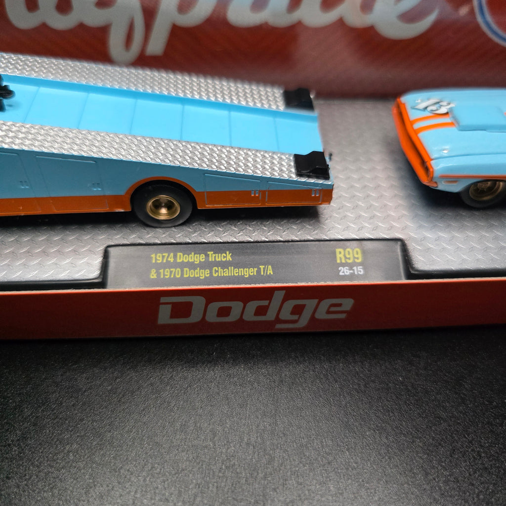 M2 Machines 1974 Dodge Truck & 1970 Dodge Challenger T/A R99