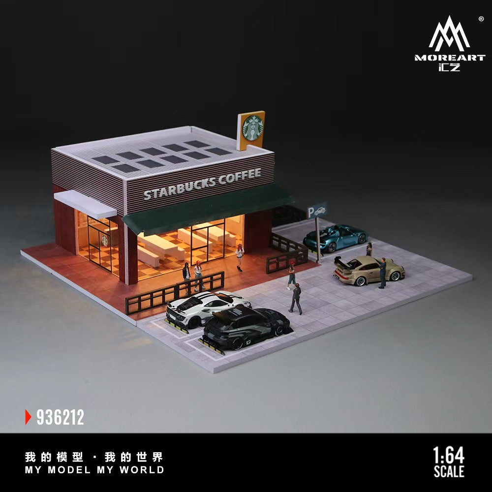 MoreArt 1:64 STARBUCKS STORE MINIATURE SCENE MO936212