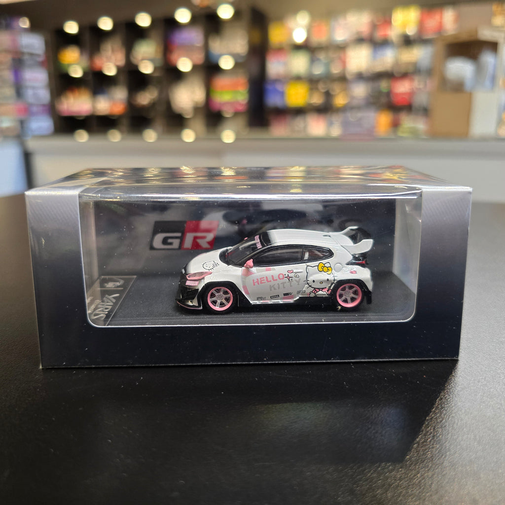 Fuji 1/64 Toyota GR Yaris Pandem Rocket Bunny widebody – Hello Kitty