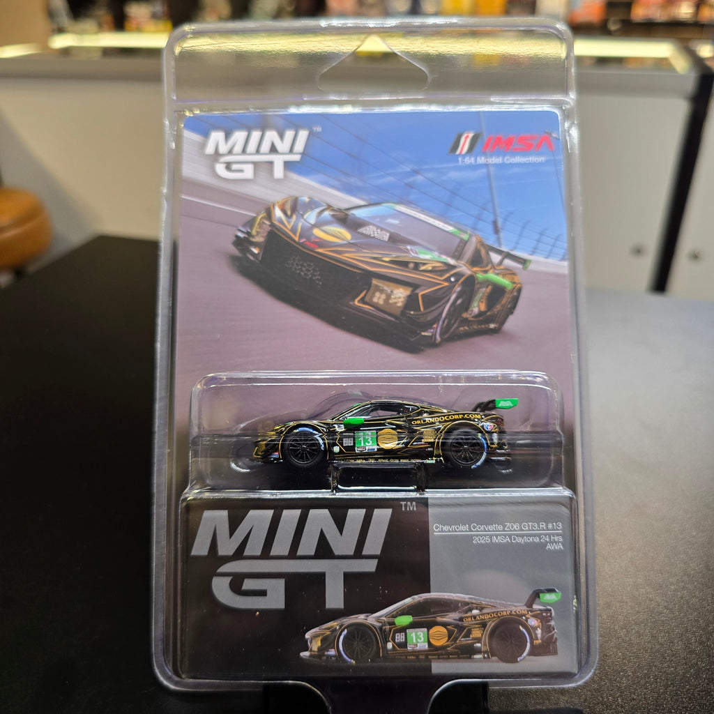Mini GT 1:64 Chevrolet Corvette Z06 GT3.R #13 AWA 2025 IMSA Daytona 24 Hrs