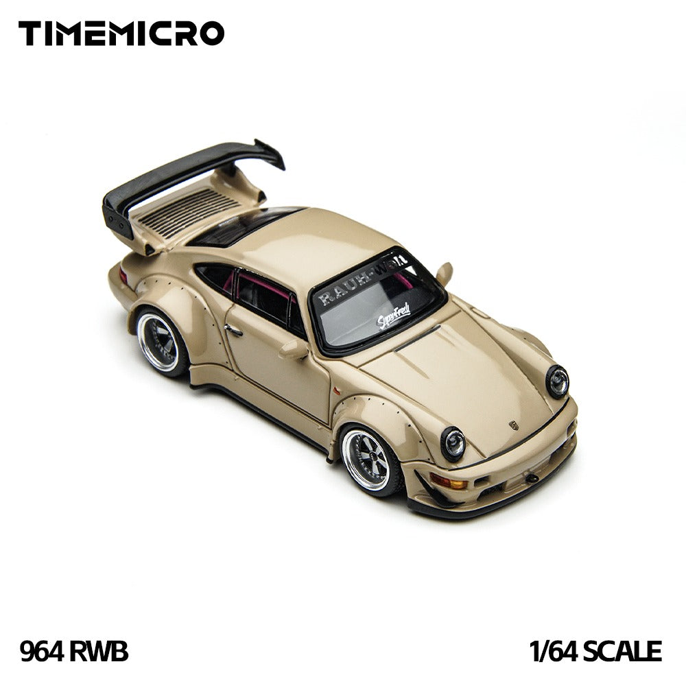 TimeMicro 1:64 RWB 964 Light Brown Alloy Car Model