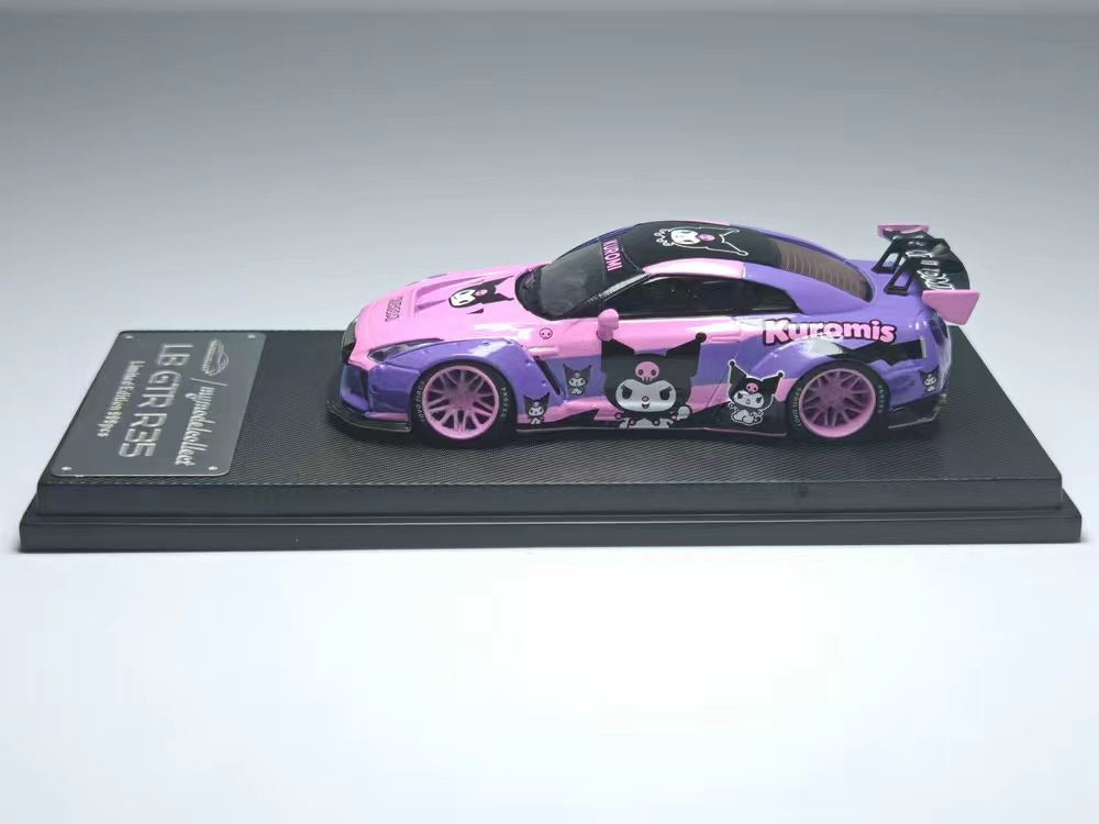 MC 1/64 LB R35 GTR Diecast Pink/Purple Kuromi