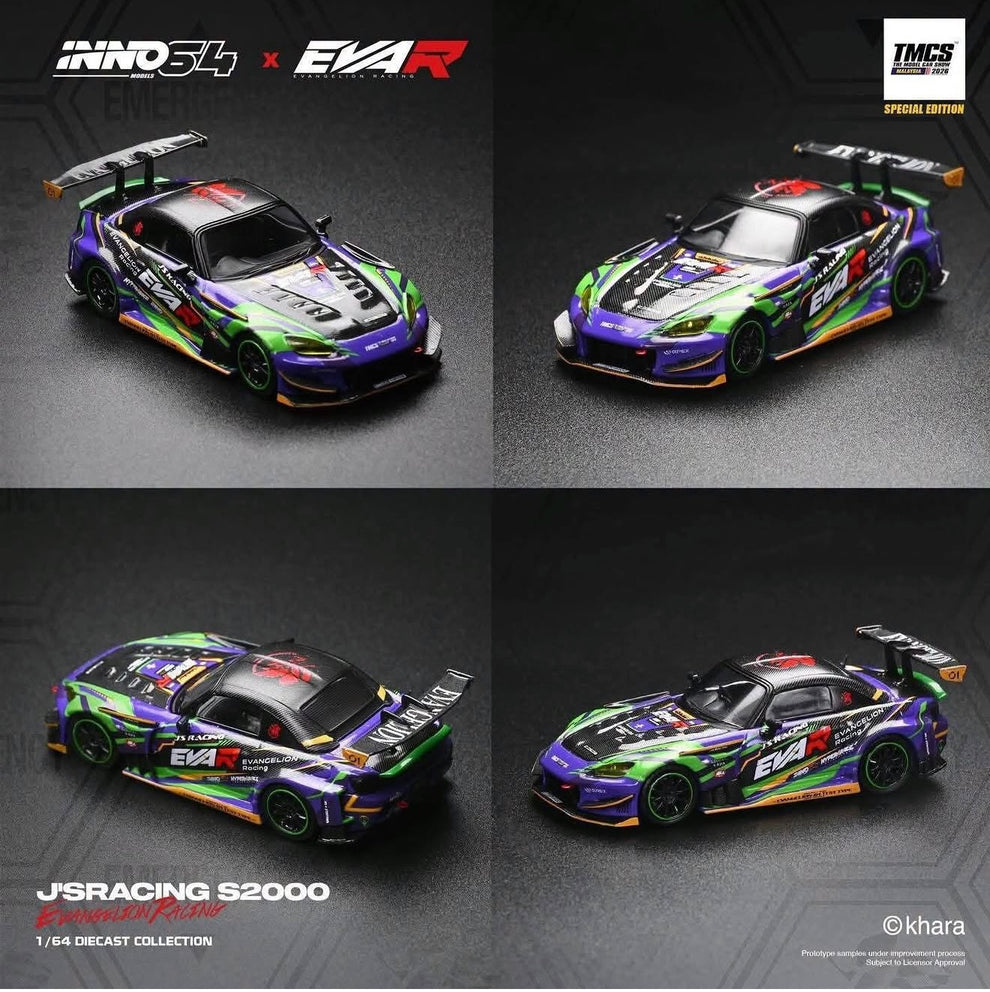 Inno64 1:64 2026 TMCS Exclusive - Honda S2000 J’s Racing X Eva Racing