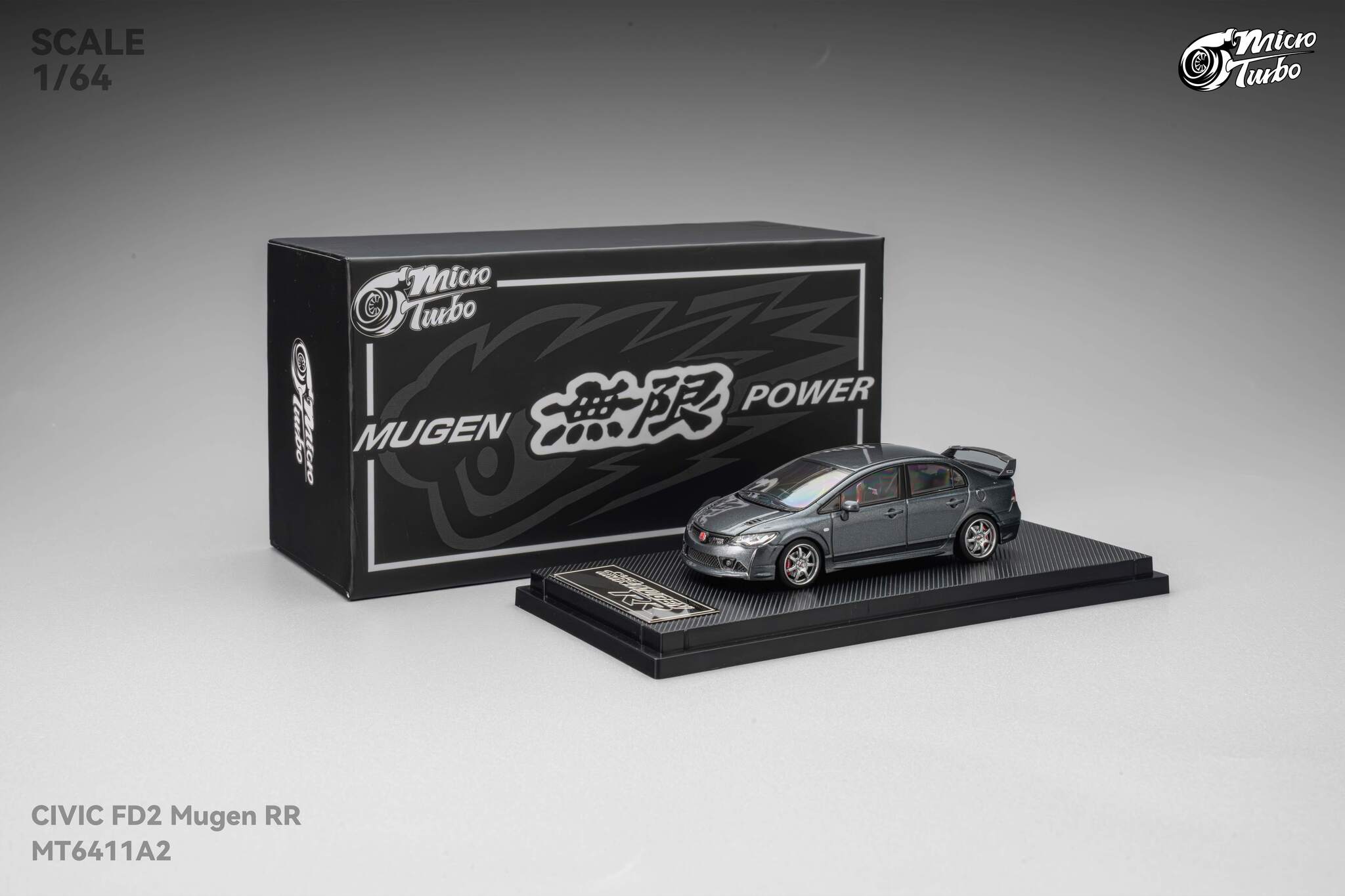 MicroTurbo - 1/64 Custom FD2 MUGEN RR - Metallic Grey