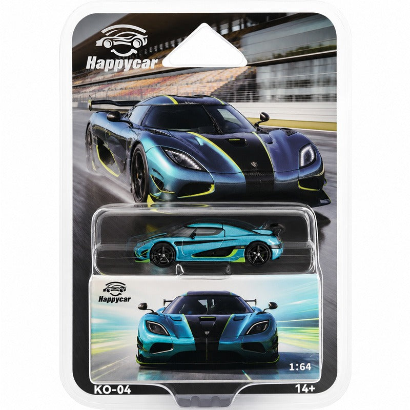 HappyCar 1:64 Koenigsegg Agera RS Cyan - Green