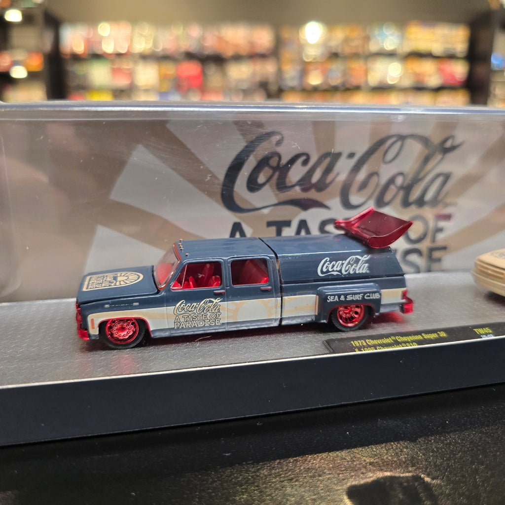 M2 Machines Cola 1973 Chevy Cheyenne Super 30 & 1995 Chevy Super 10 *CHASE *