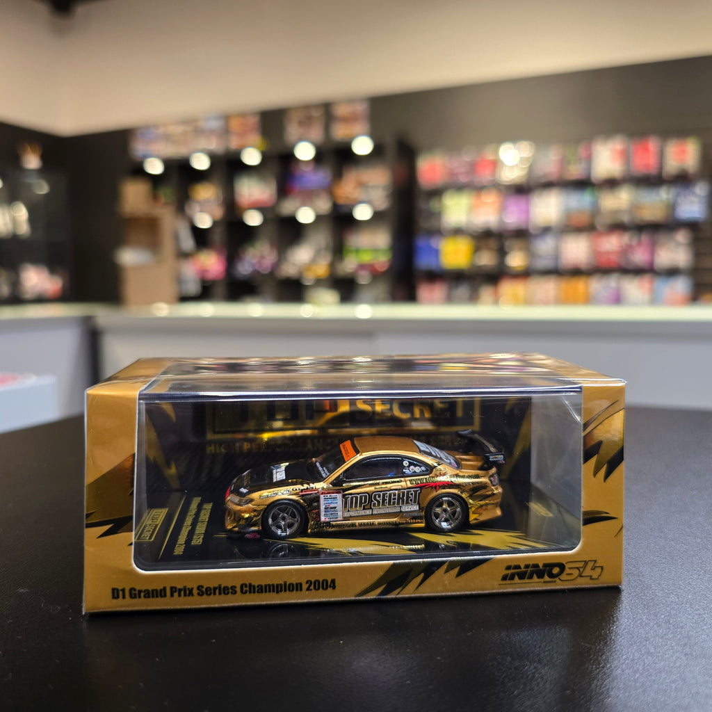 INNO64 1/64 TOP SECRET Silvia (S15) Gold D1 Grand Prix Series Champion 2004 IN64-S15TS-D104