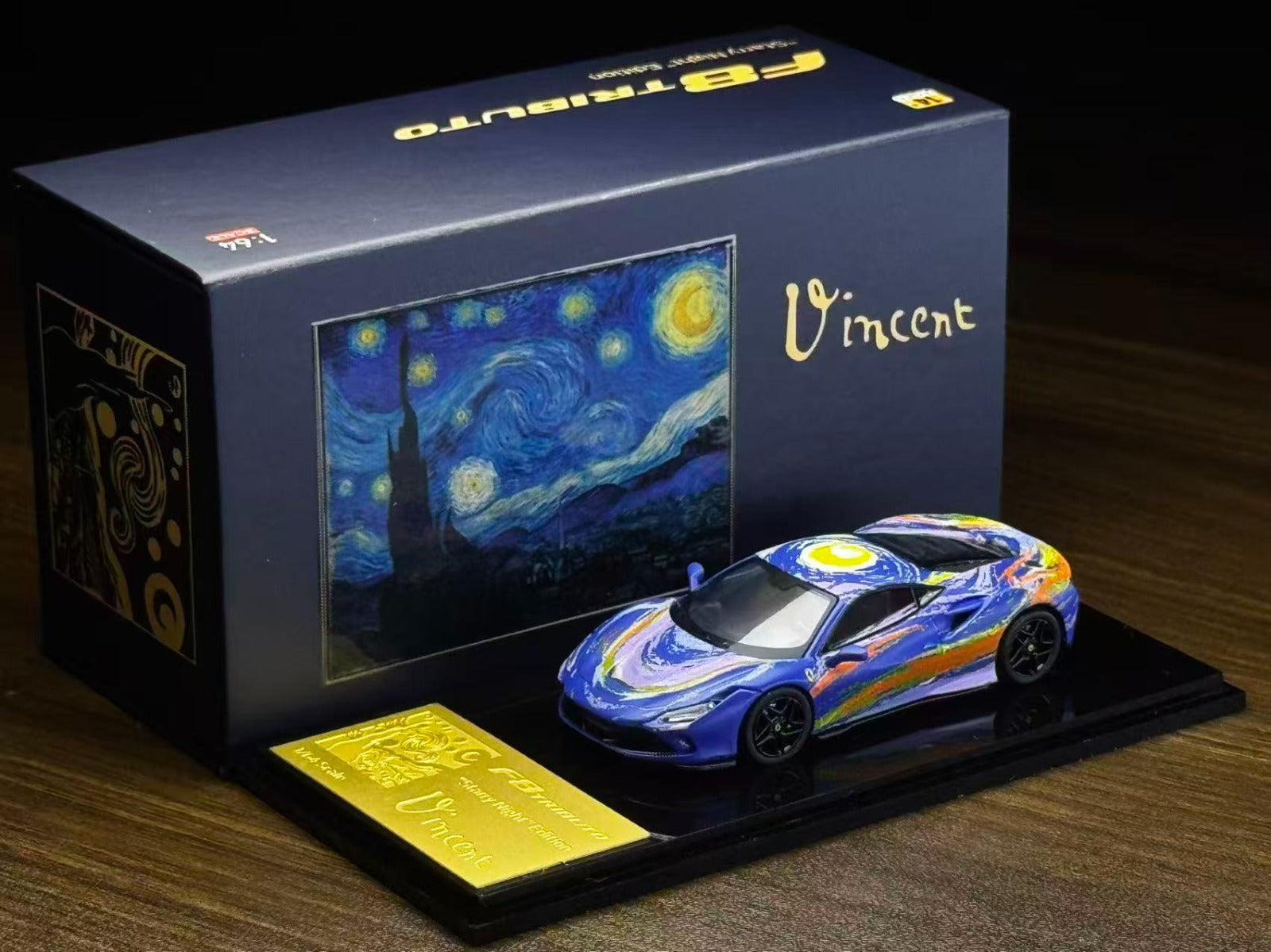 Karium Model 1/64 Ferrari F8 Starry Night